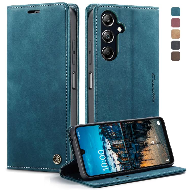 For Samsung Galaxy A16 5G CaseMe 013 Multifunctional Horizontal Flip Leather Phone Case(Blue)