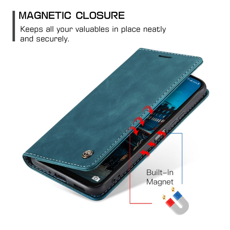 For Samsung Galaxy A16 5G CaseMe 013 Multifunctional Horizontal Flip Leather Phone Case(Blue)