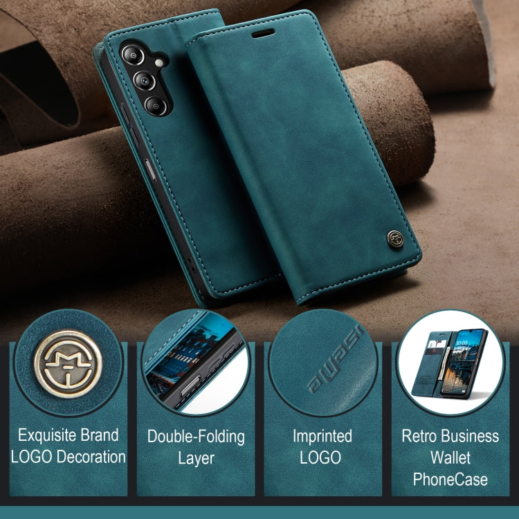 For Samsung Galaxy A16 5G CaseMe 013 Multifunctional Horizontal Flip Leather Phone Case(Blue)