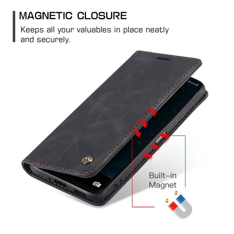 For Samsung Galaxy A16 5G CaseMe 013 Multifunctional Horizontal Flip Leather Phone Case(Black)