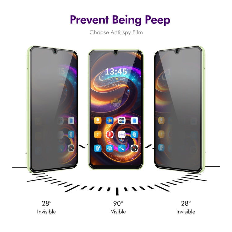 For Samsung Galaxy A16 4G / 5G ENKAY Easy Install Anti-peeping Privacy Tempered Glass Film