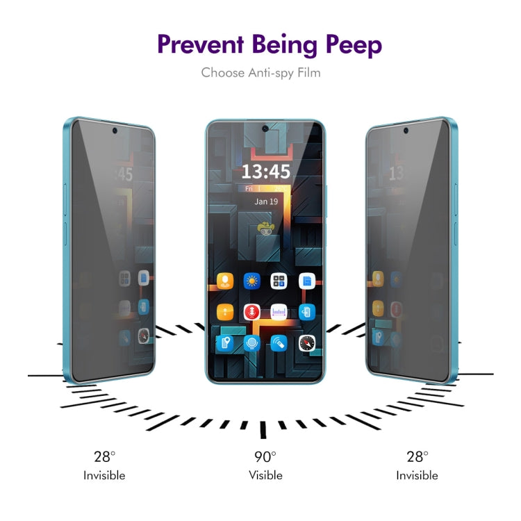 For Redmi K70 Ultra ENKAY Easy Install Anti-peeping Privacy Tempered Glass Film