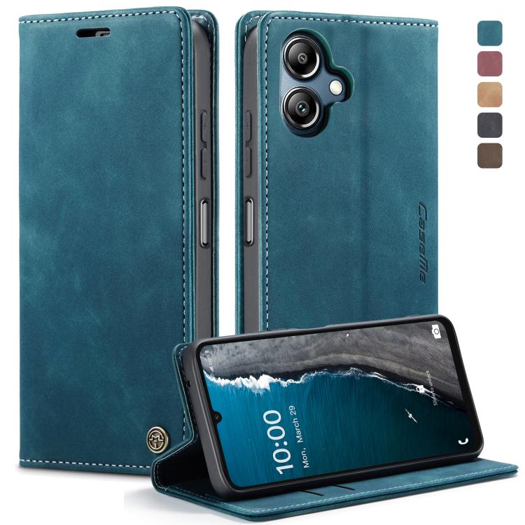 For Samsung Galaxy A07 / A06 CaseMe 013 Multifunctional Horizontal Flip Leather Phone Case(Blue)