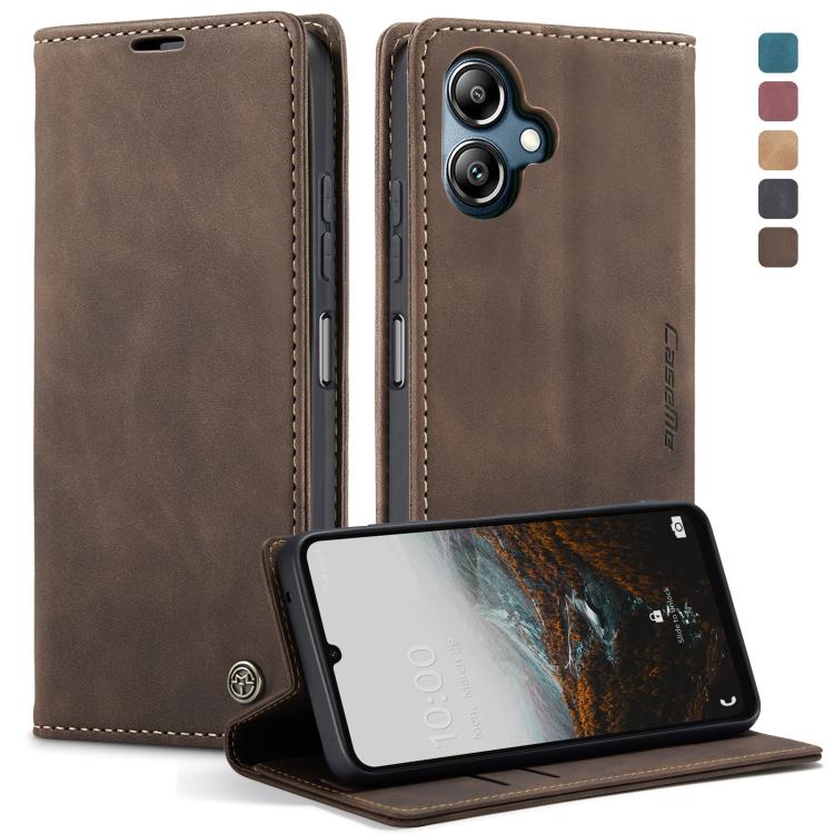 For Samsung Galaxy A07 / A06 CaseMe 013 Multifunctional Horizontal Flip Leather Phone Case(Coffee)