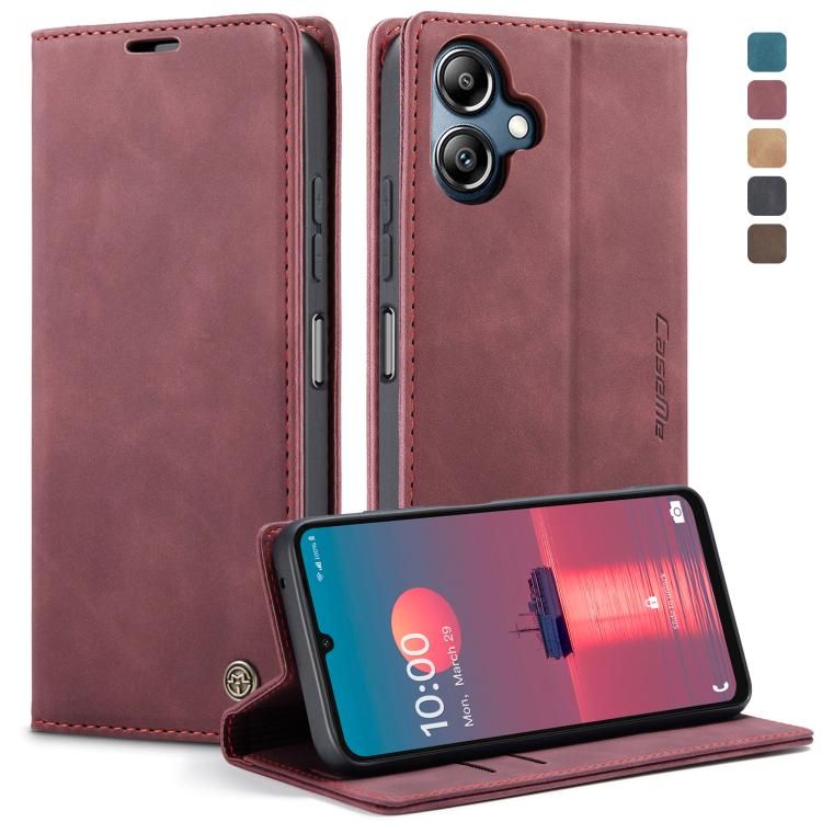 For Samsung Galaxy A07 / A06 CaseMe 013 Multifunctional Horizontal Flip Leather Phone Case(Red)