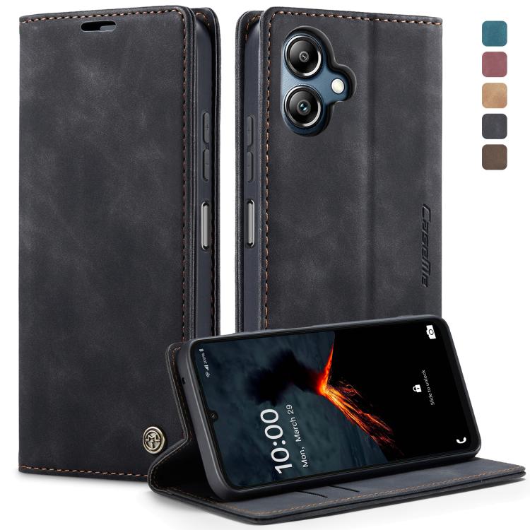 For Samsung Galaxy A07 / A06 CaseMe 013 Multifunctional Horizontal Flip Leather Phone Case(Black)