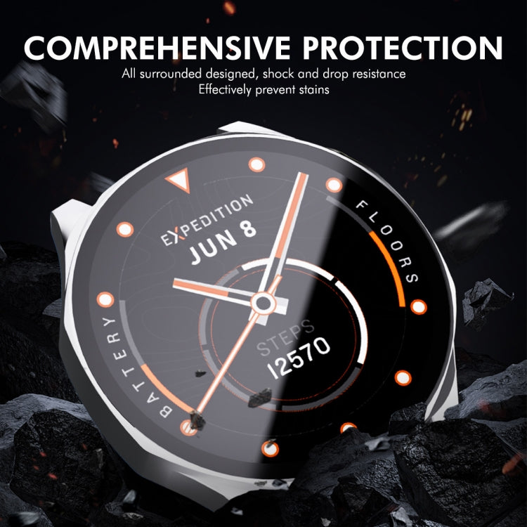 For Huawei Watch GT 5 41mm ENKAY Hat-Prince Tempered Glass Film Integrated PC Watch Case(Silver)