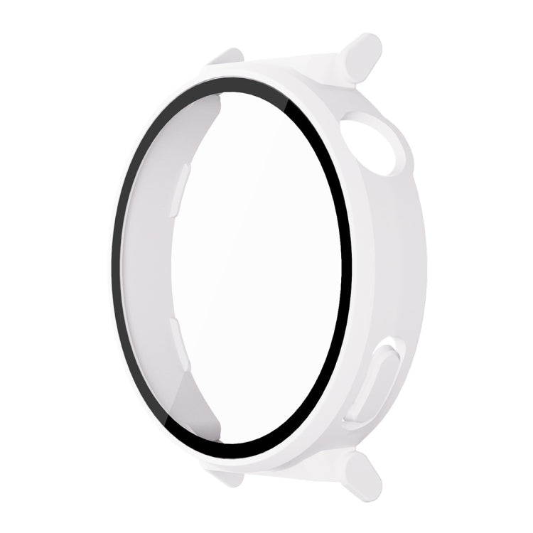 For Huawei Watch GT 5 Pro 42mm ENKAY Hat-Prince Tempered Glass Film Integrated PC Watch Case(White)