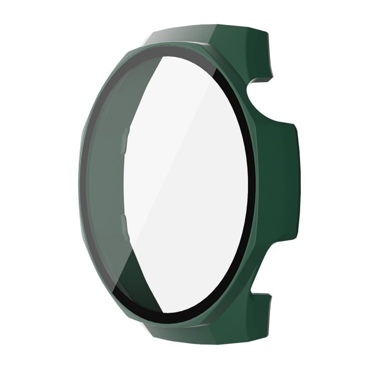 For Huawei Watch GT 5 Pro 46mm ENKAY Hat-Prince Tempered Glass Film Integrated PC Watch Case(Dark Green)