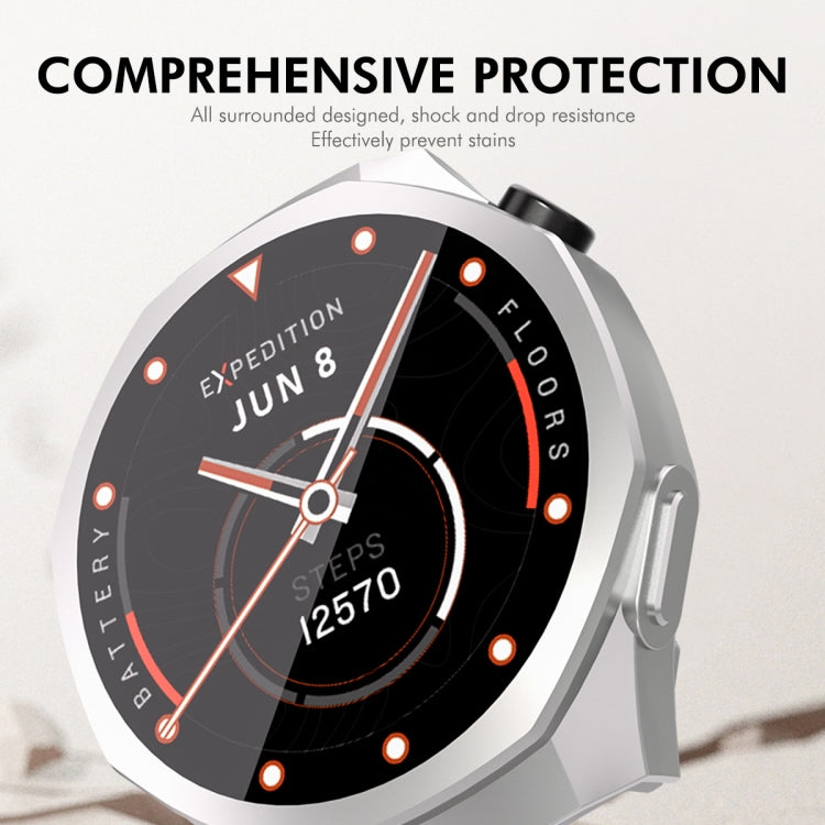 For Huawei Watch GT 5 Pro 46mm ENKAY Hat-Prince Electroplated Soft TPU Watch Case with Screen Film(Pink)