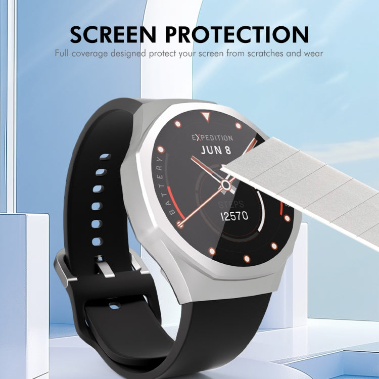 For Huawei Watch GT 5 Pro 46mm ENKAY Hat-Prince Electroplated Soft TPU Watch Case with Screen Film(Gun Color)