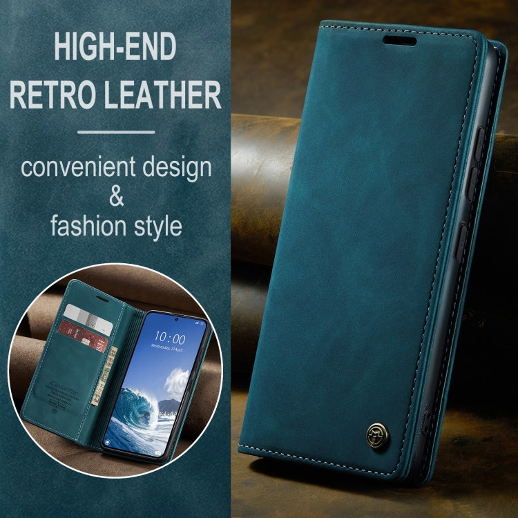For Xiaomi 14T CaseMe 013 Multifunctional Horizontal Flip Leather Phone Case(Blue)