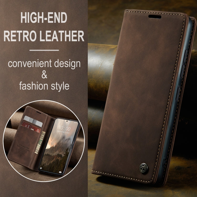 For Xiaomi 14T Pro CaseMe 013 Multifunctional Horizontal Flip Leather Phone Case(Coffee)
