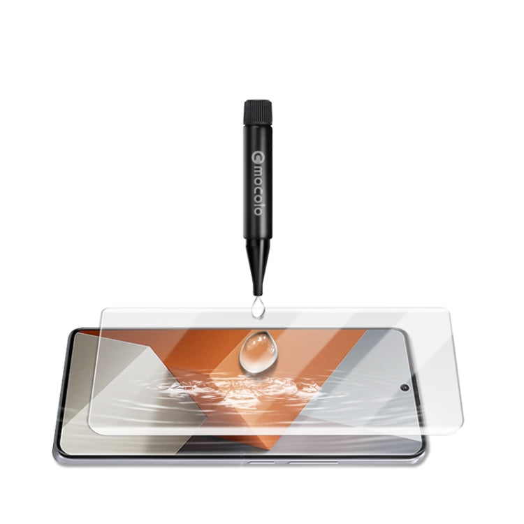 For  Redmi Note 13 Pro+ mocolo 9H 3D Full Screen UV Tempered Glass Screen Film