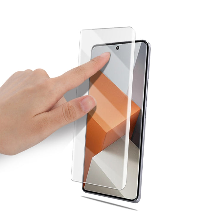 For  Redmi Note 13 Pro+ mocolo 9H 3D Full Screen UV Tempered Glass Screen Film