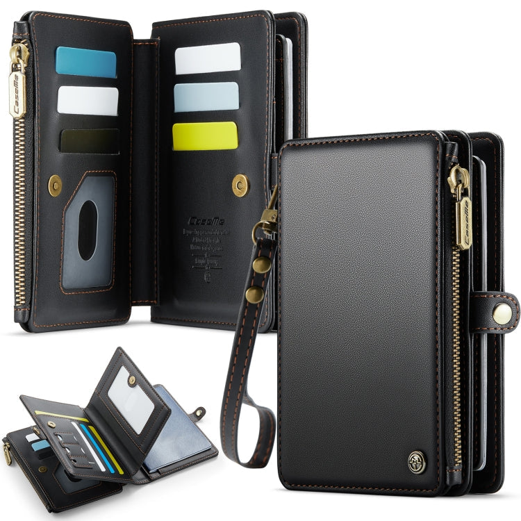 CaseMe-Me60 Multi-functional Anti-theft Swipe Passport Wallet(Black)