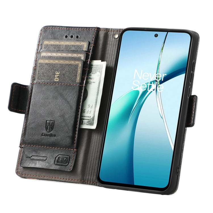 For TCL 50 5G CaseNeo Splicing Dual Magnetic Buckle Leather Phone Case(Black)