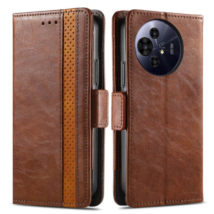 For TCL 50 Pro NxtPaper CaseNeo Splicing Dual Magnetic Buckle Leather Phone Case(Brown)