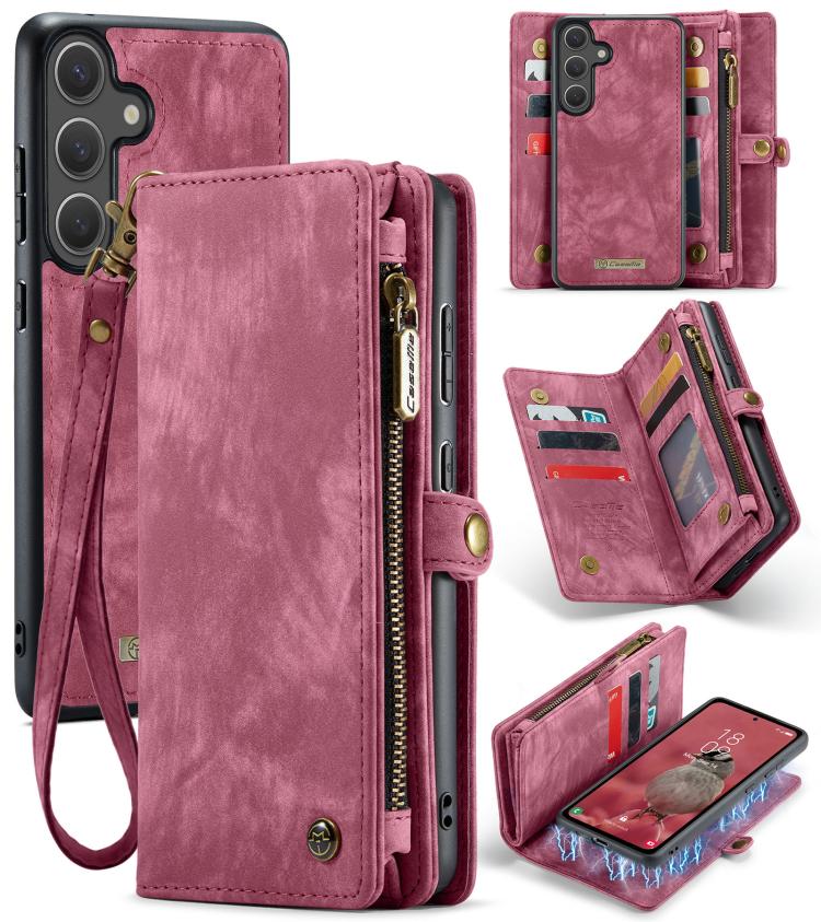 CaseMe 008 Detachable Multifunctional Leather Phone Case, For Samsung Galaxy A36 5G, For Samsung Galaxy S25 5G, For Samsung Galaxy S25+ 5G, For Samsung Galaxy S25 Ultra 5G