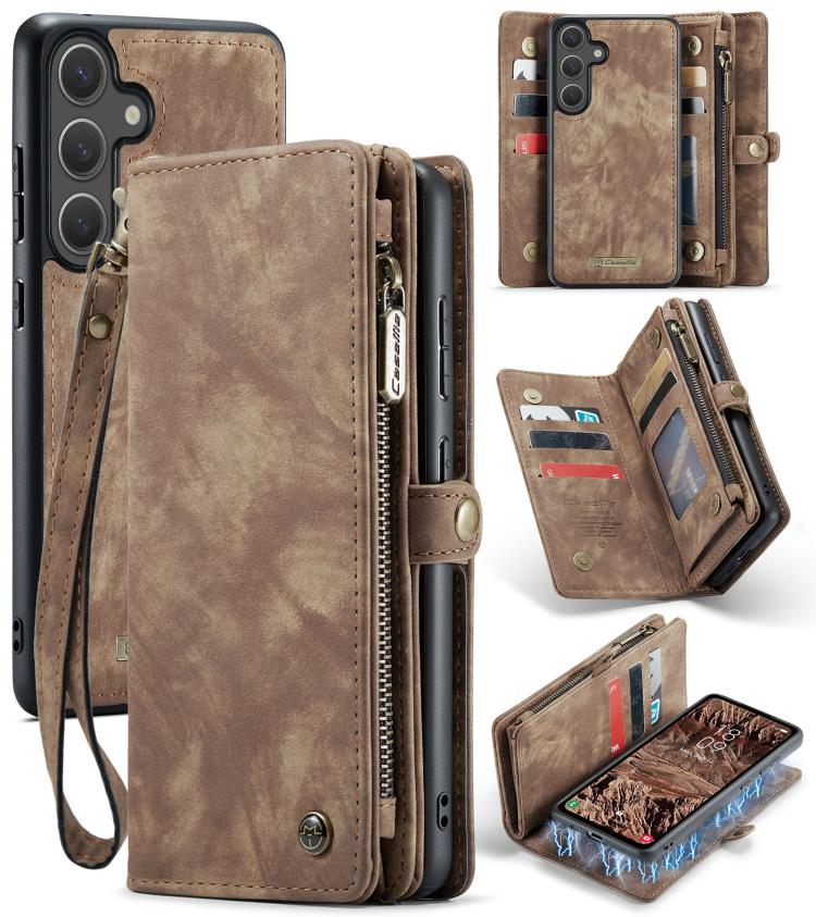 CaseMe 008 Detachable Multifunctional Leather Phone Case, For Samsung Galaxy S25 Edge 5G, For Samsung Galaxy A56 5G, For Samsung Galaxy A36 5G, For Samsung Galaxy S25 5G