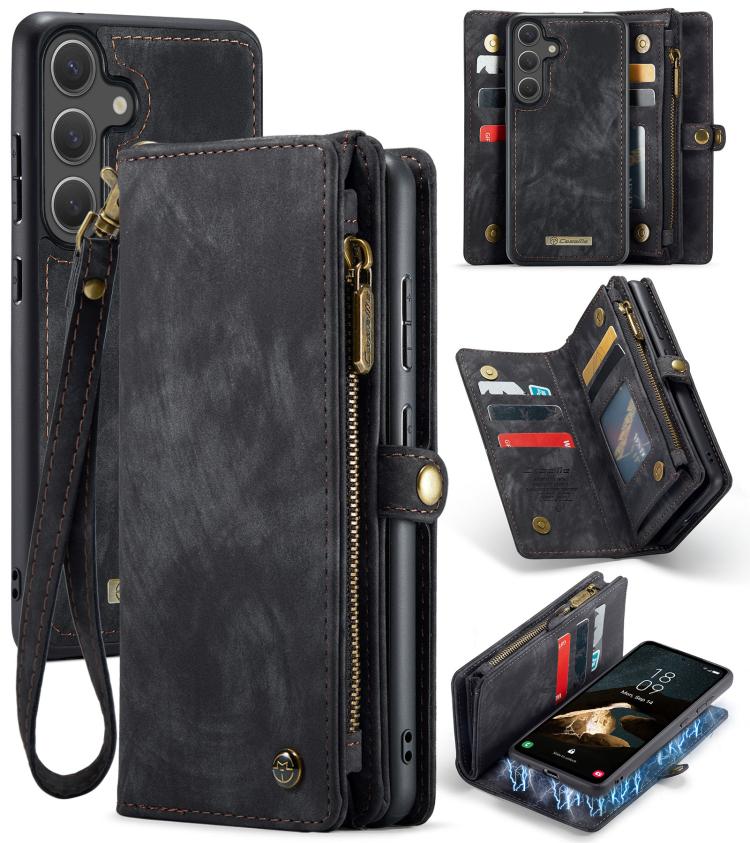 CaseMe 008 Detachable Multifunctional Leather Phone Case, For Samsung Galaxy A36 5G, For Samsung Galaxy S25 5G, For Samsung Galaxy S25+ 5G, For Samsung Galaxy S25 Ultra 5G