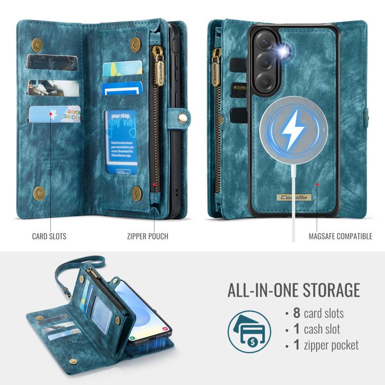 CaseMe 008 Detachable Multifunctional Leather Phone Case, For Samsung Galaxy S26+ 5G, For Samsung Galaxy S26 Ultra 5G, For Samsung Galaxy S26 5G, For Samsung Galaxy A57 5G