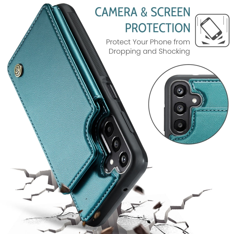 For Samsung Galaxy A16 5G CaseMe C22 Card Slots Holder RFID Anti-theft Phone Case(Green)