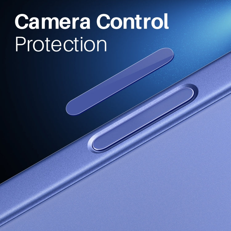 For iPhone 16 / 16 Plus / 16 Pro / 16 Pro Max NORTHJO 2Pcs Camera Control Button Protector Tempered Glass Film(Blue)