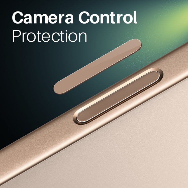 For iPhone 16 / 16 Plus / 16 Pro / 16 Pro Max NORTHJO 2Pcs Camera Control Button Protector Tempered Glass Film(Desert)