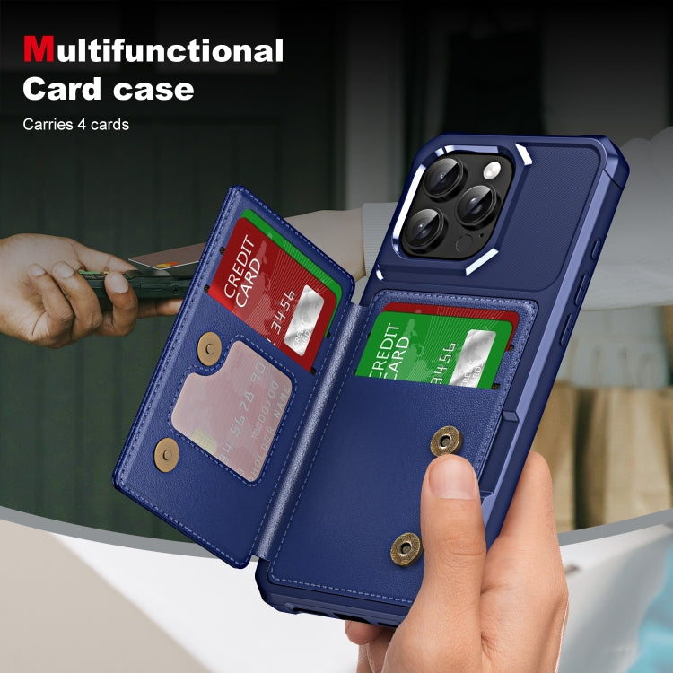 For iPhone 14 Pro Max ENKAY Hat-Prince Card Slot Wallet TPU Back Leather Phone Case with Lens Film(Black)