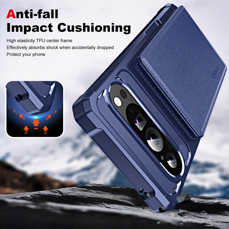 For Google Pixel 9 / 9 Pro ENKAY Hat-Prince Card Slot Wallet TPU Back Leather Phone Case with Lens Film(Black)