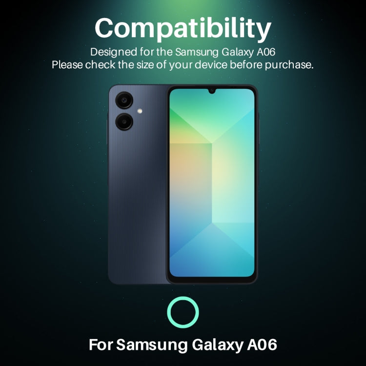 For Samsung Galaxy A06 4G NORTHJO Camera Lens Protector 3D HD Tempered Glass Film(Clear)