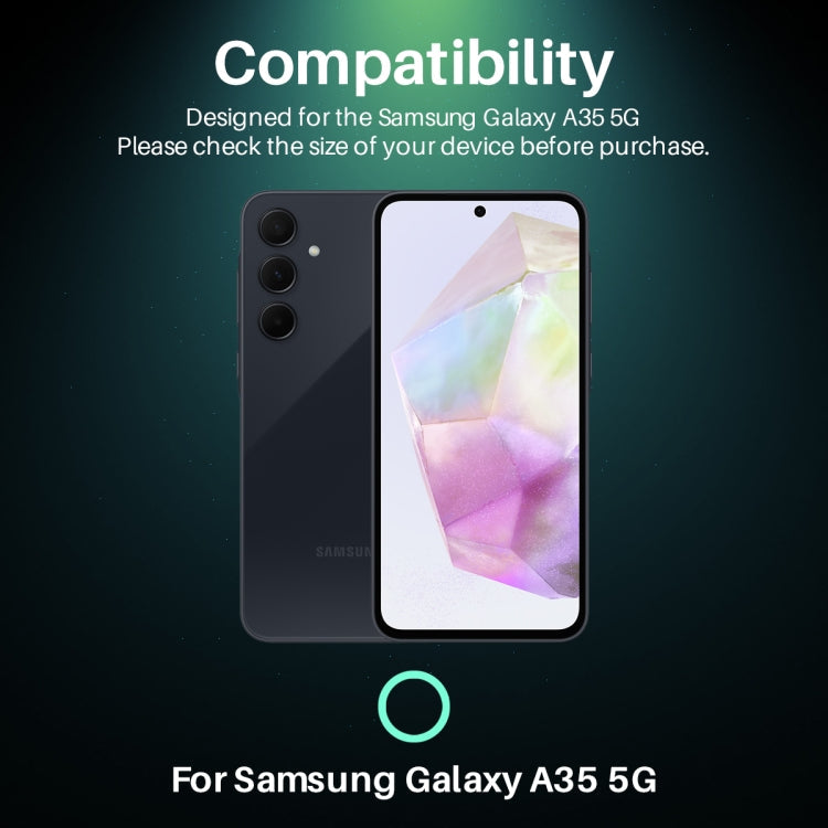 For Samsung Galaxy A35 5G NORTHJO Camera Lens Protector 3D HD Tempered Glass Film(Clear)