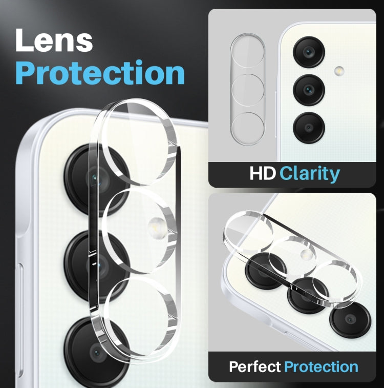 For Samsung Galaxy A25 5G NORTHJO 3 in 1 Clear Phone Case with Screen Protector Lens Film