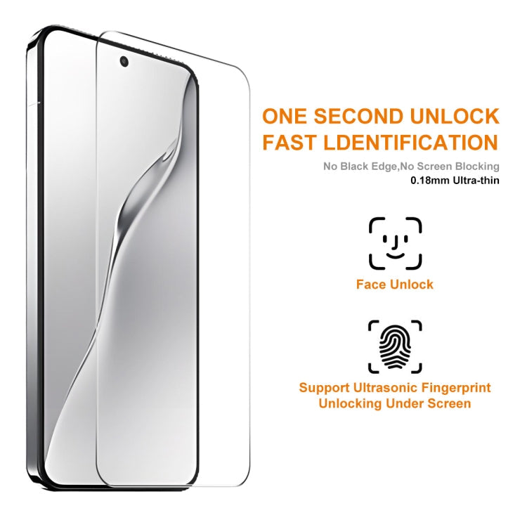 For Xiaomi 15 2pcs ENKAY 0.18mm High Aluminum-silicon Tempered Glass Film, Support Ultrasonic Fingerprint Unclock