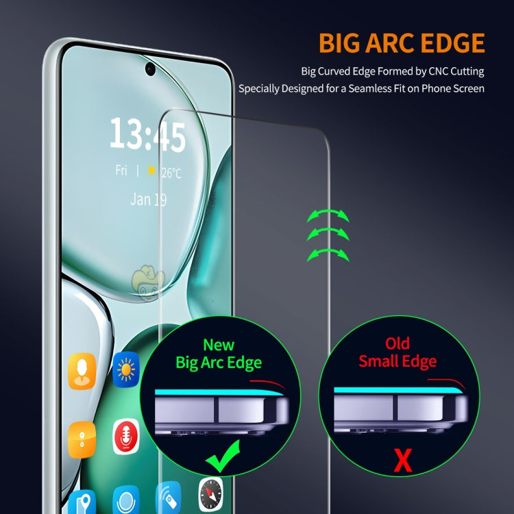 For Redmi K80 / K80 Pro 2pcs ENKAY 0.18mm High Aluminum-silicon Tempered Glass Film, Support Ultrasonic Fingerprint Unclock