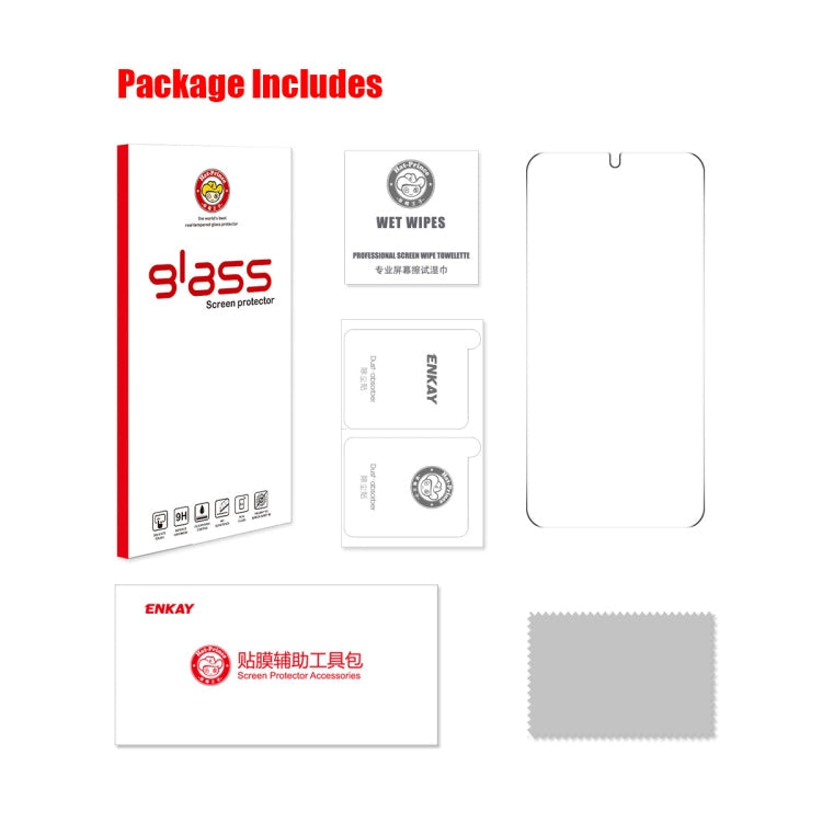 For Redmi K80 / K80 Pro ENKAY 0.18mm High Aluminum-silicon Tempered Glass Film, Support Ultrasonic Fingerprint Unclock
