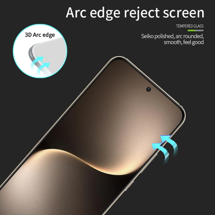 For Honor Magic7 PINWUYO 9H 3D Curved Full Screen Explosion-proof Tempered Glass Film(Black)