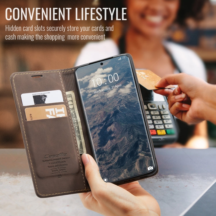 For Redmi Note 14 Pro 5G CaseMe 013 Multifunctional Horizontal Flip Leather Phone Case(Coffee)