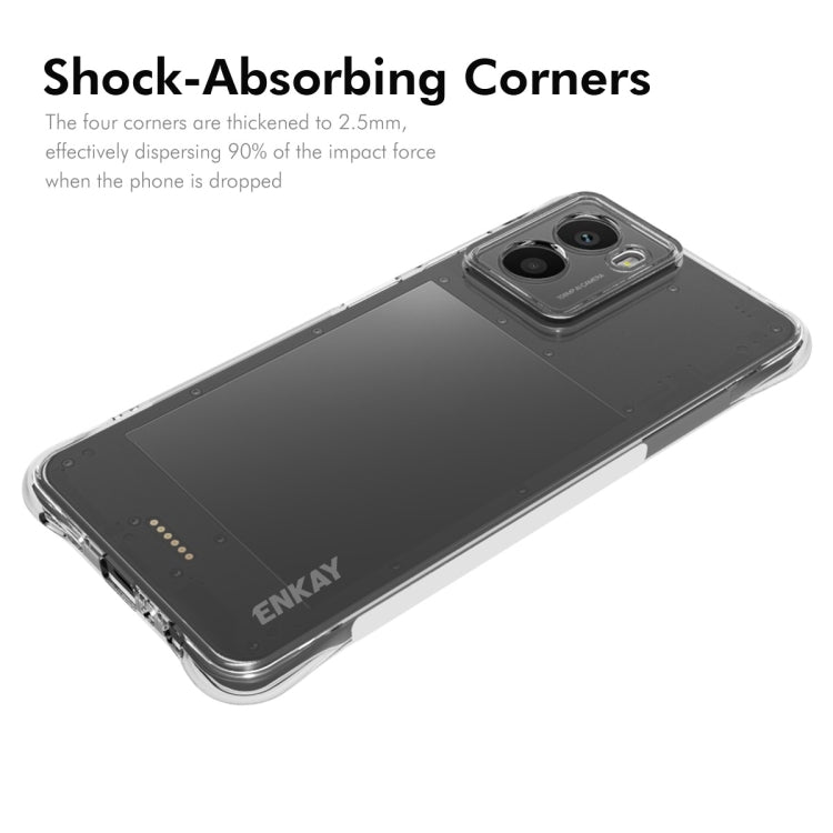 For HMD Fusion ENKAY Hat-Prince Transparent TPU Shockproof Phone Case