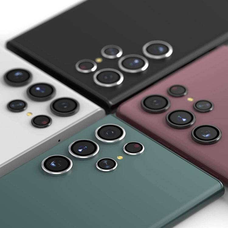 For Samsung Galaxy S25 Ultra 5G ENKAY Hat-Prince 9H Rear Camera Lens Aluminium Alloy Tempered Glass Film(Black)