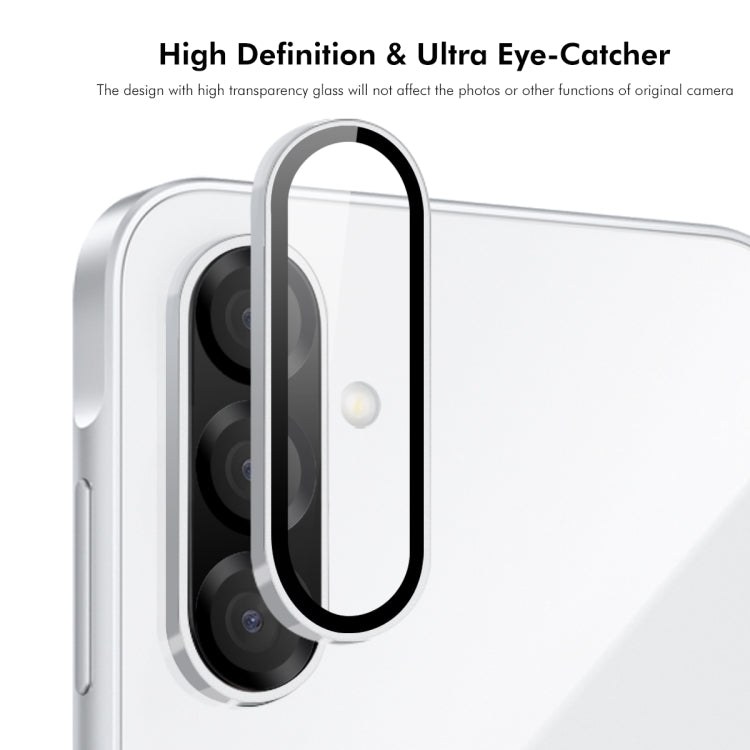For Samsung Galaxy A26 ENKAY 9H Rear Lens Aluminium Alloy Tempered Glass Film(Silver)
