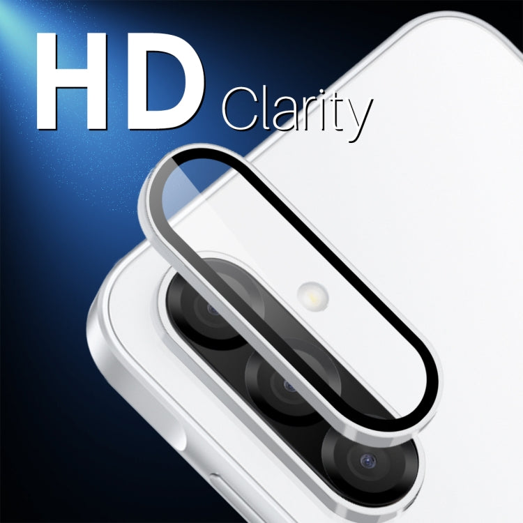 For Samsung Galaxy A26 5G NORTHJO Camera Lens Protector CD Metal Ring Tempered Glass Film(Silver)