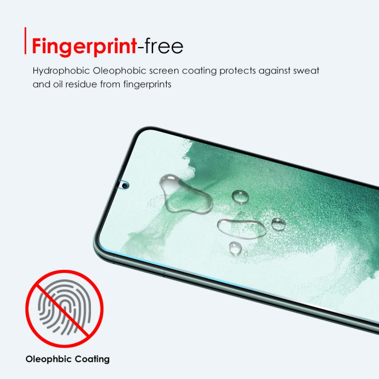 For Samsung Galaxy S22+ 5G NORTHJO A++ Screen Tempered Glass Film, Support Fingerprint Unlock