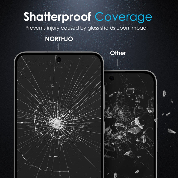 For Samsung Galaxy S25+ 5G NORTHJO A++ Screen Tempered Glass Film, Support Fingerprint Unlock