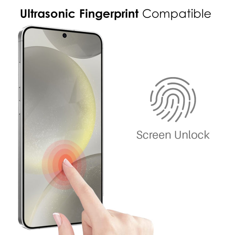 For Samsung Galaxy S24+ 5G NORTHJO A++ Screen Full Glue Silk Printing Tempered Glass Film, Support Fingerprint Unlock