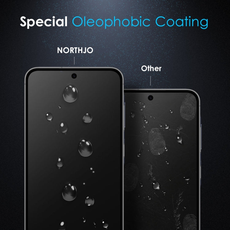 For Samsung Galaxy S25+ 5G NORTHJO A++ Privacy Screen Protector High Aluminium-Silicon Glass Film, Support Fingerprint Unlock