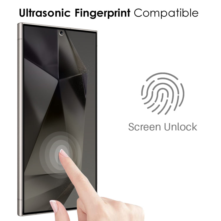 For Samsung Galaxy S24 Ultra 5G NORTHJO A++ Privacy Screen Protector High Aluminium-Silicon Glass Film, Support Fingerprint Unlock