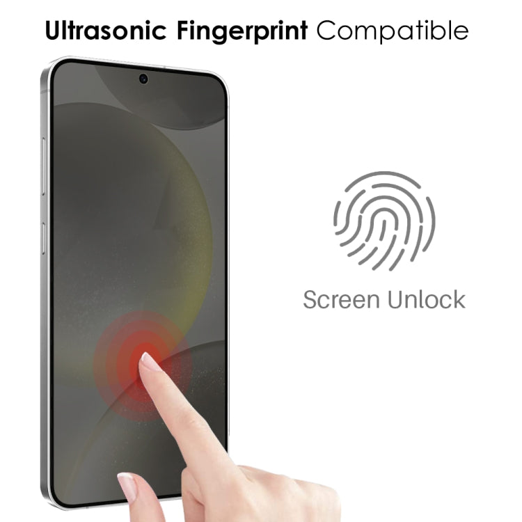 For Samsung Galaxy S24 5G NORTHJO A++ Privacy Screen Protector High Aluminium-Silicon Glass Film, Support Fingerprint Unlock
