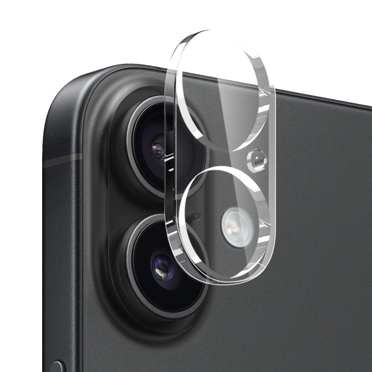 For iPhone 16 Plus NORTHJO 4 in 1 TPU Phone Case with Screen Film and Lens Film and Camera Control Button Cover(Clear)
